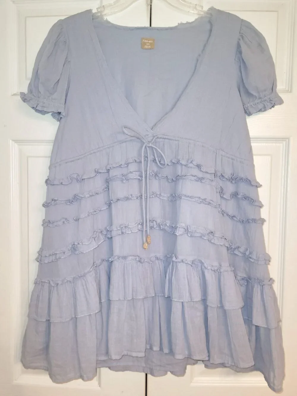 Free People Free-est Darcy Ruffle Babydoll Mini Dress